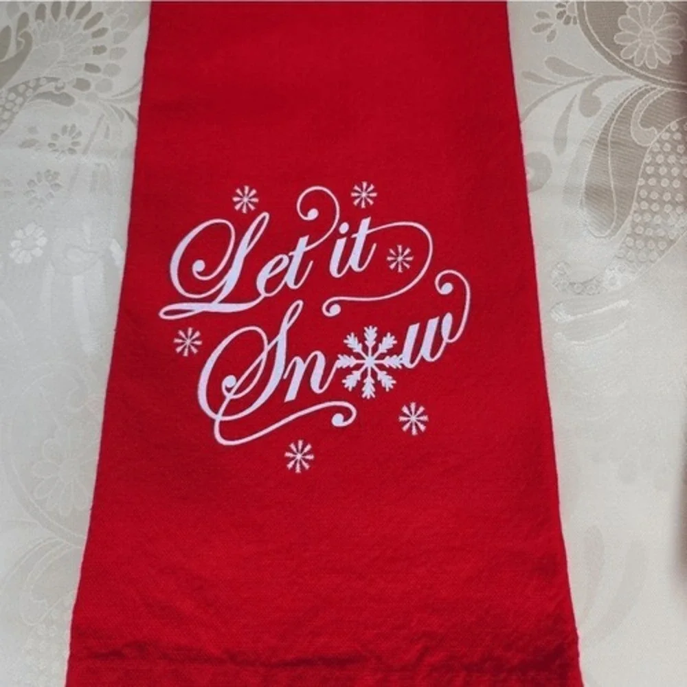 100%‎ Cotton Red Christmas Dish Towels